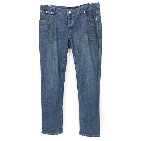 Dolce & Gabbana Other - Dolce & Gabbana Jeans Blue Cotton Medium Wash Denim Straight Leg 40 D&G Italy XL